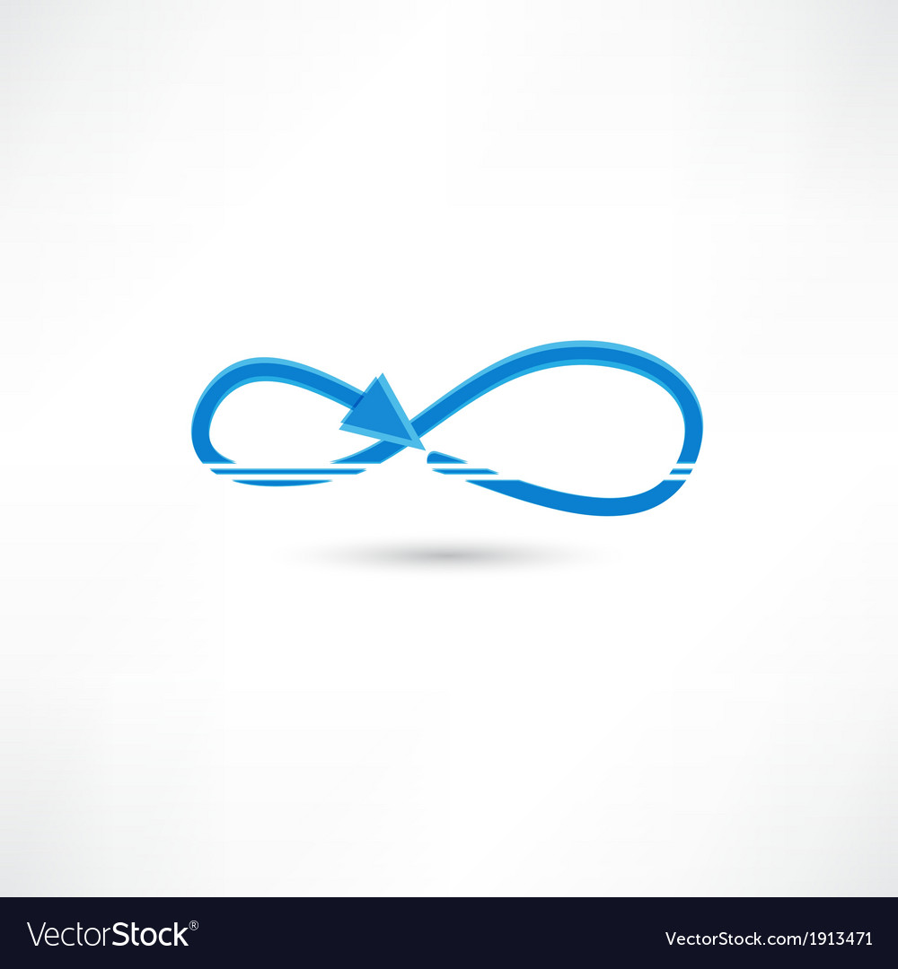 Blue infinite icon