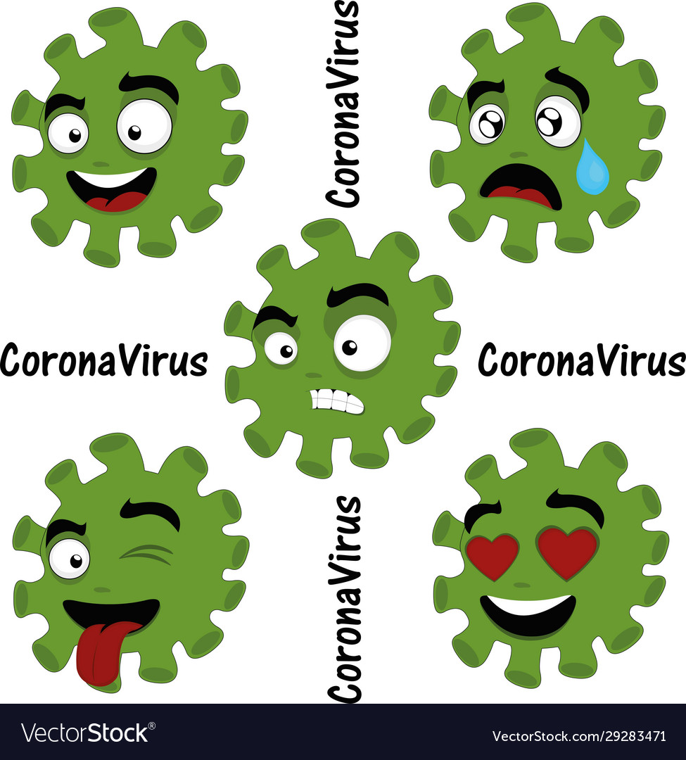 Cartoon coronavirus Royalty Free Vector Image - VectorStock