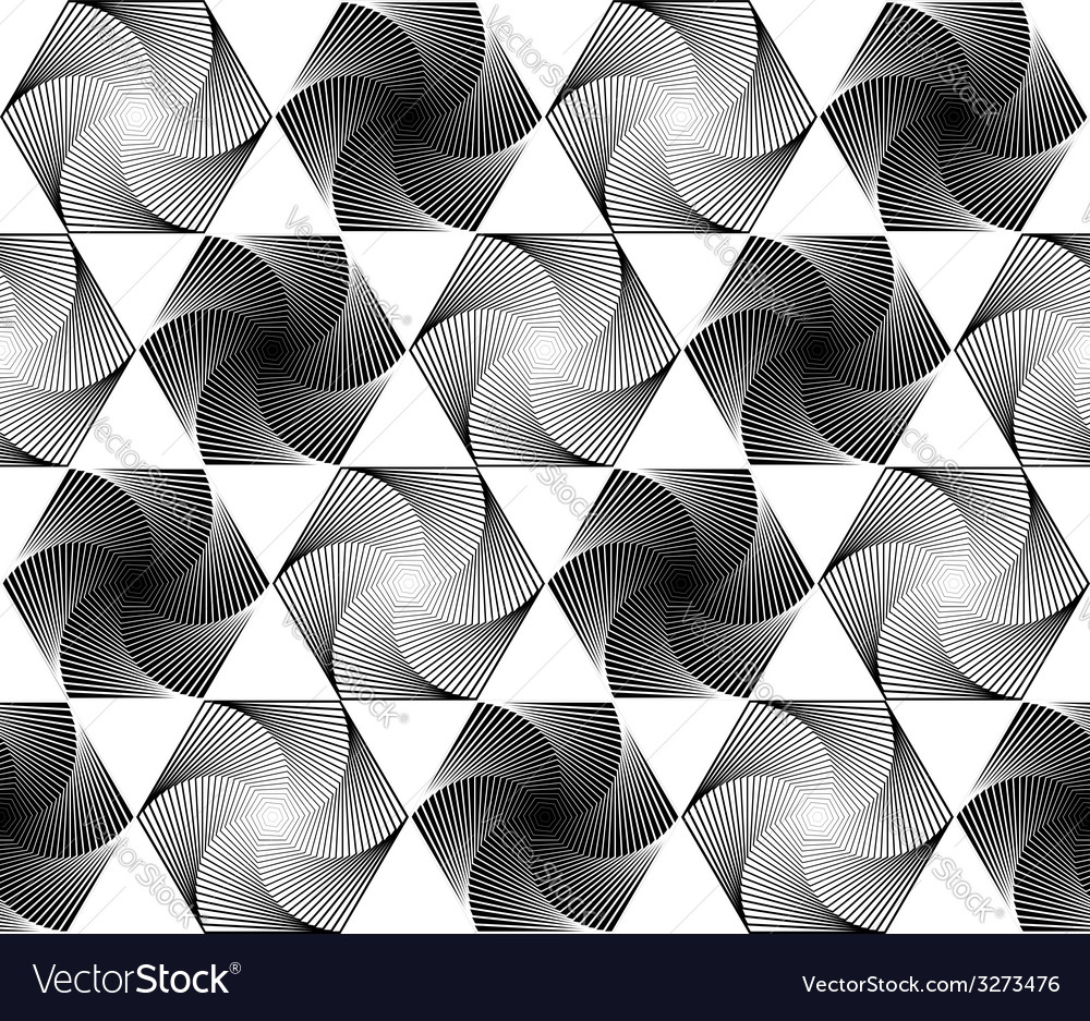 Design seamless monochrome hexagon pattern