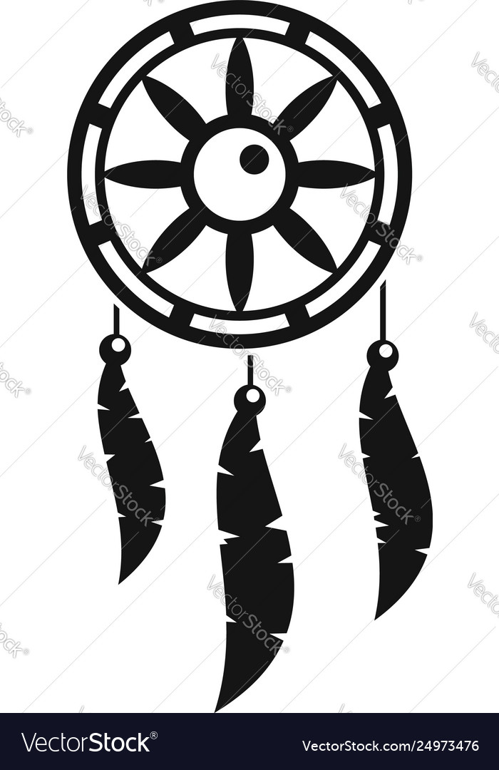 Dream Catcher Icon. Line Style Vector Illustration Stock Vector -  Illustration of catcher, vector: 247654955