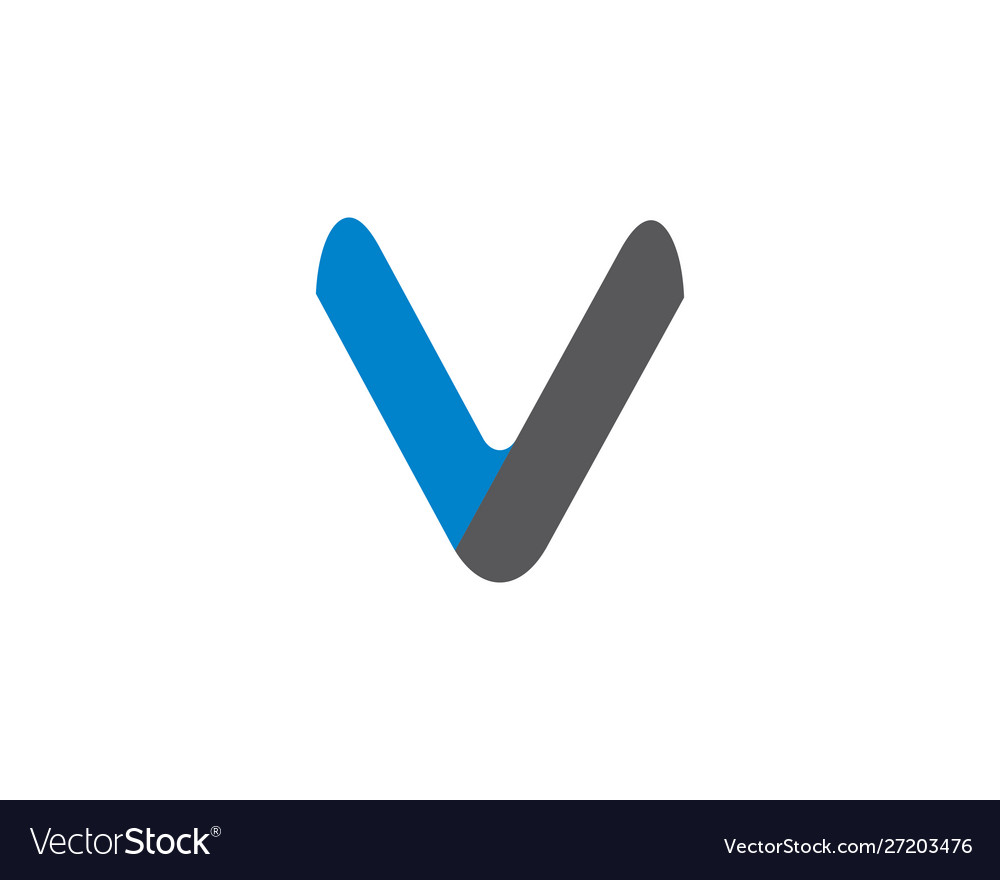 Letter v symbol design