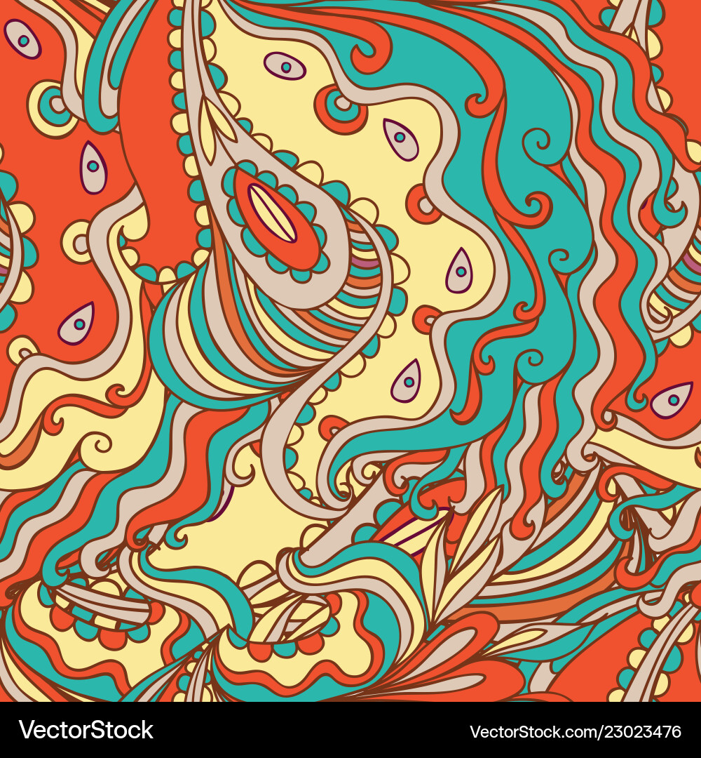Seamless hand - drawn pattern Royalty Free Vector Image