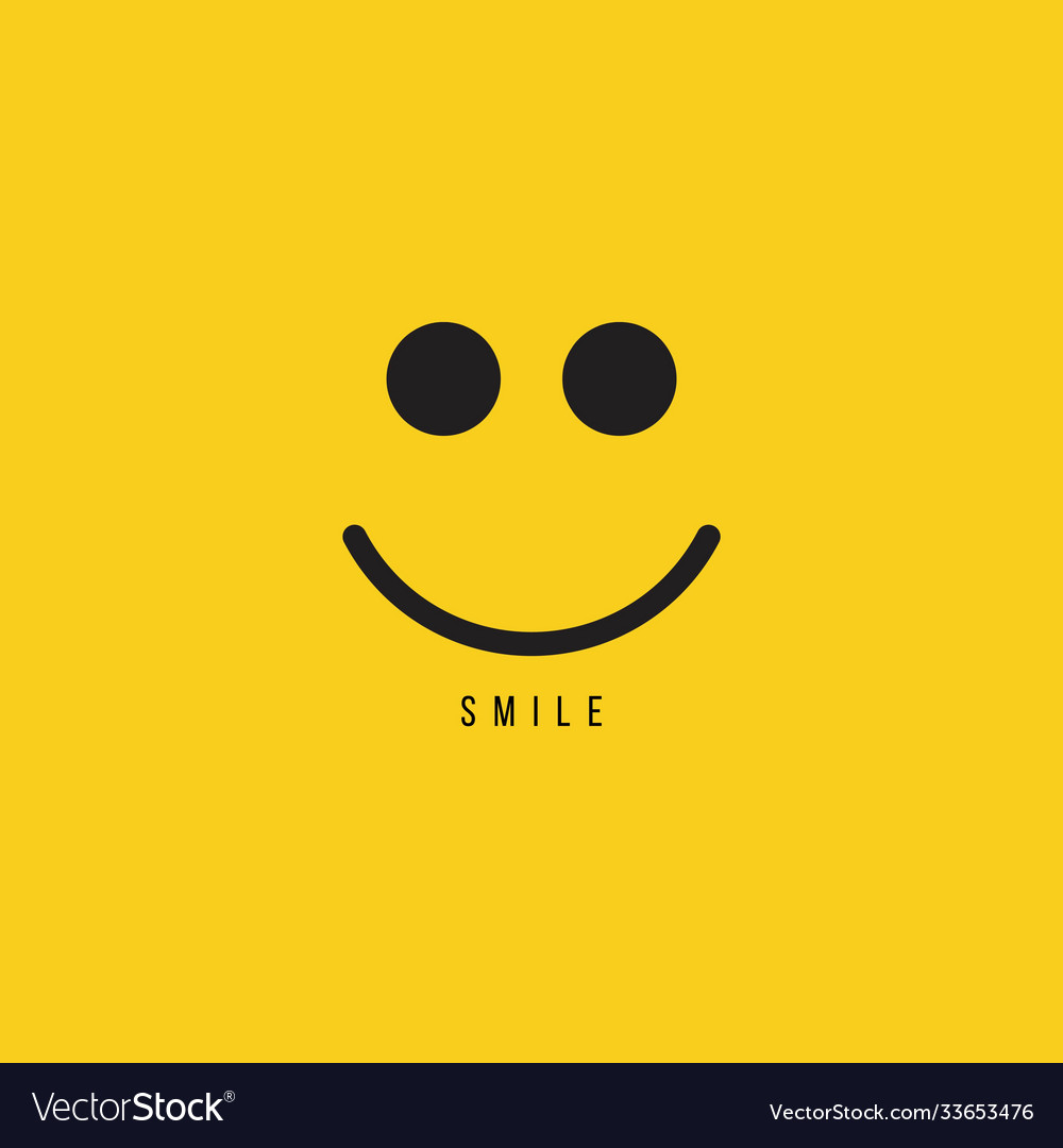 Smile template design Royalty Free Vector Image