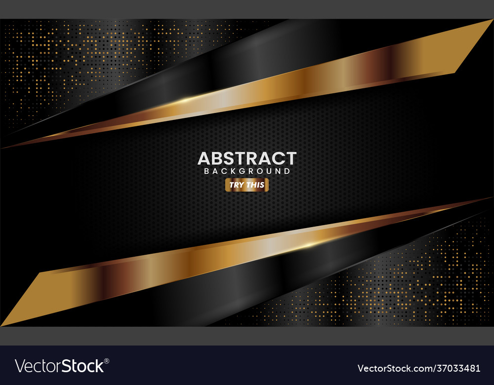 Abstract creative black and gold combination Vector Image
