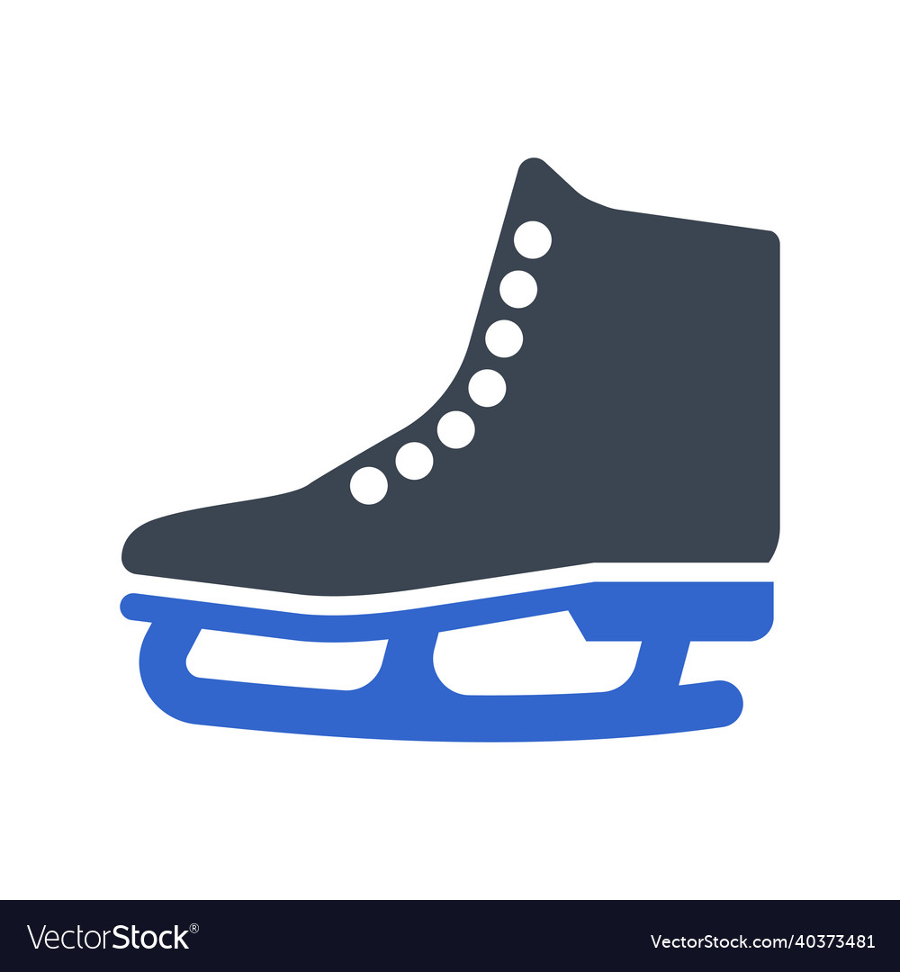 Ice skating shoe icon