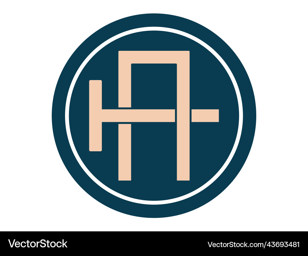 Initial monogram at logo designs Royalty Free Vector Image
