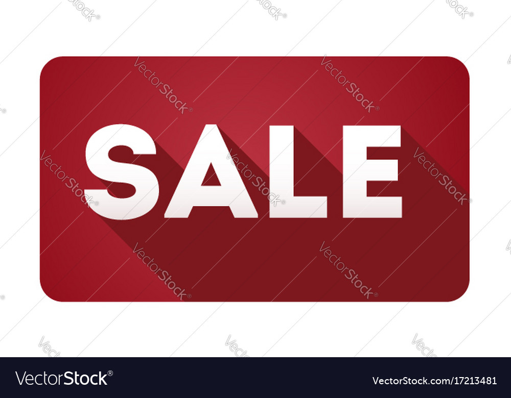 Sale design icon simple and flat sign Royalty Free Vector