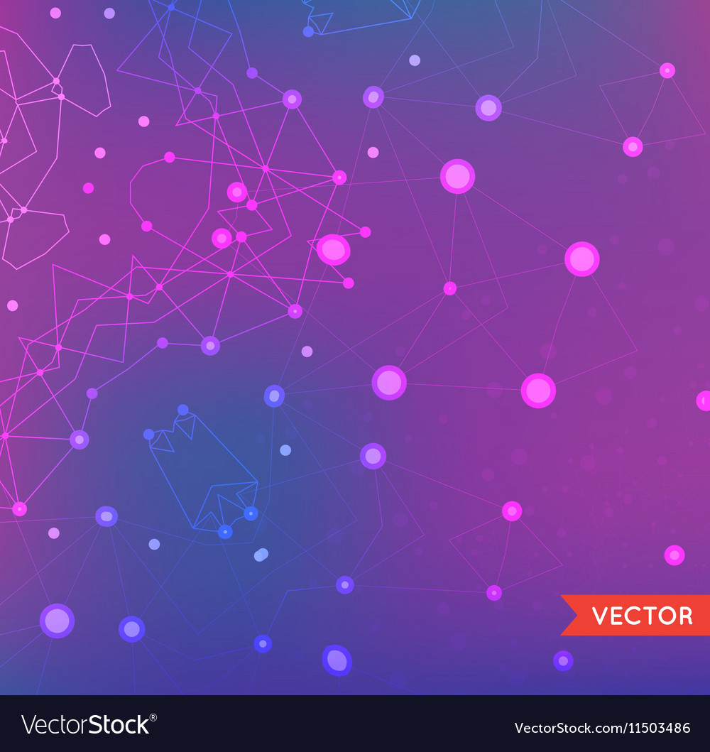 Abstract background with particles structure Vector Image