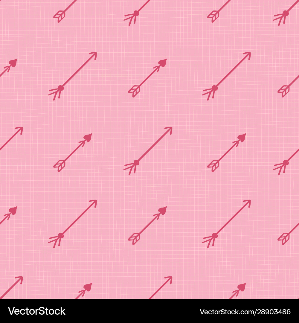 Hand drawn arrows seamless pattern Royalty Free Vector Image