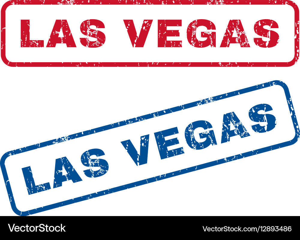 Las Vegas Rubber Stamps Royalty Free Vector Image
