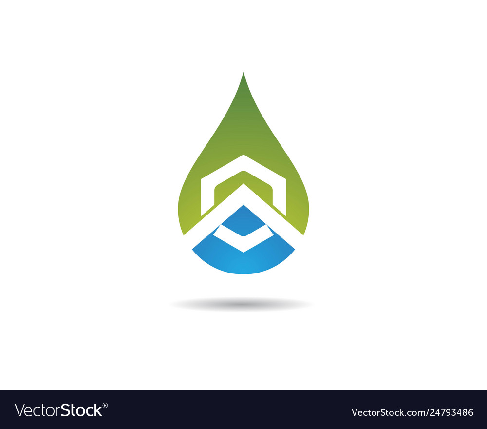 Water drop logo template