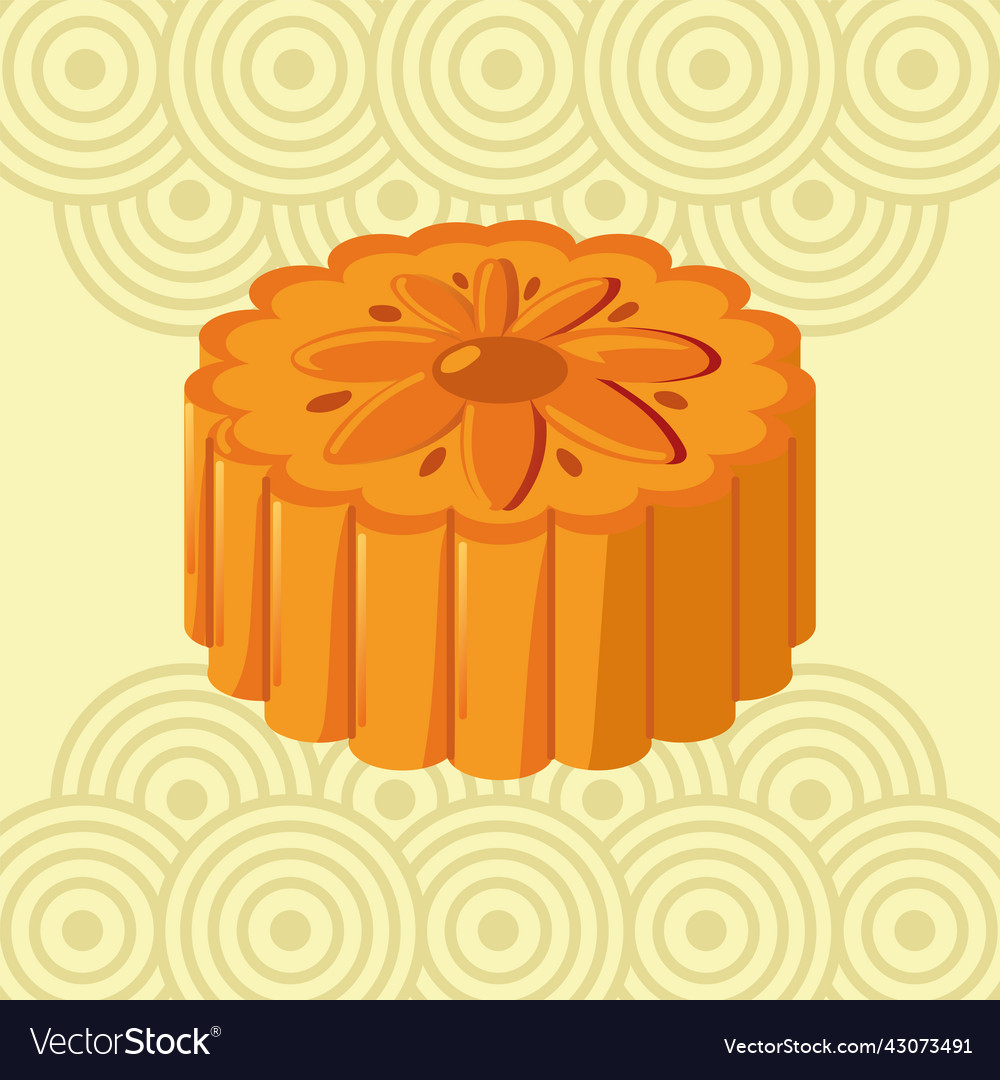 Chinese moon festival mooncake Royalty Free Vector Image