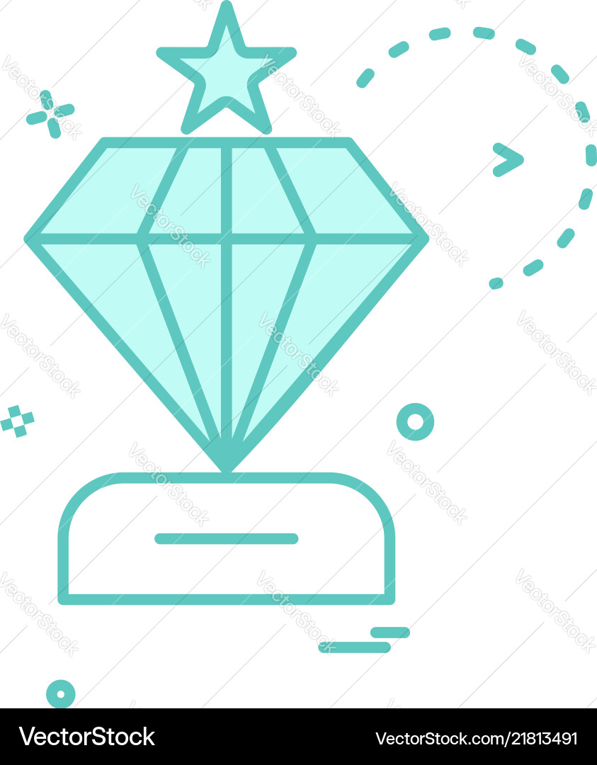 Dimond icon design Royalty Free Vector Image - VectorStock
