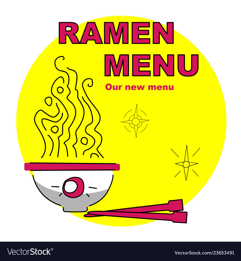 Ramen menu