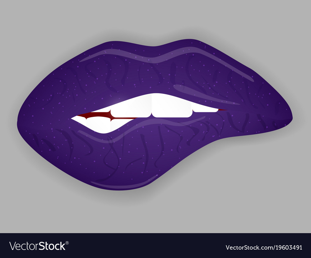 Sexy Biting Lips Royalty Free Vector Image Vectorstock