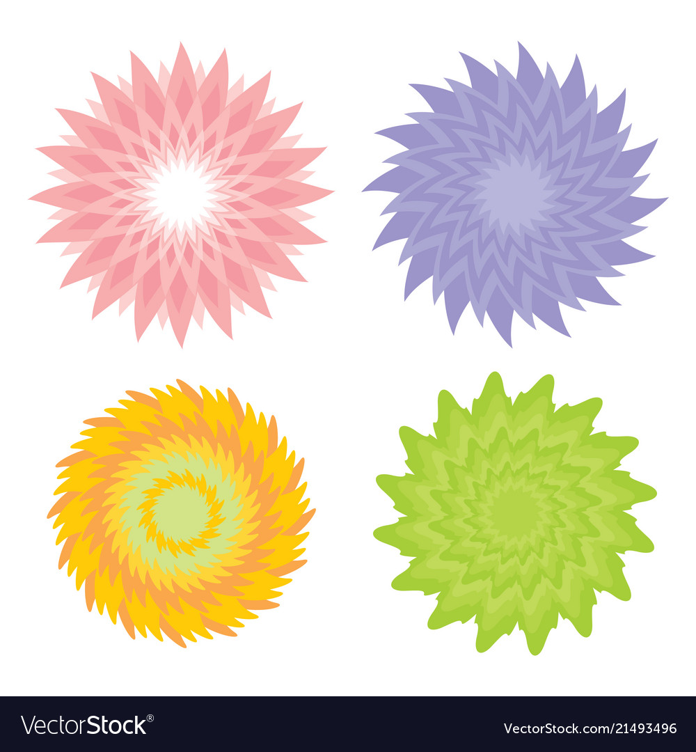 Circular floral ornament Royalty Free Vector Image