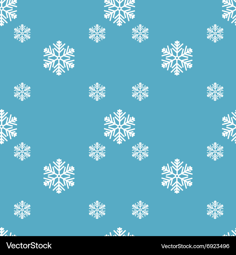 Creative snowflakes seamless pattern Royalty Free Vector