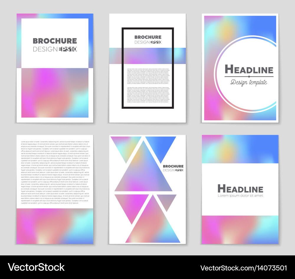 Abstract layout background set for art Royalty Free Vector
