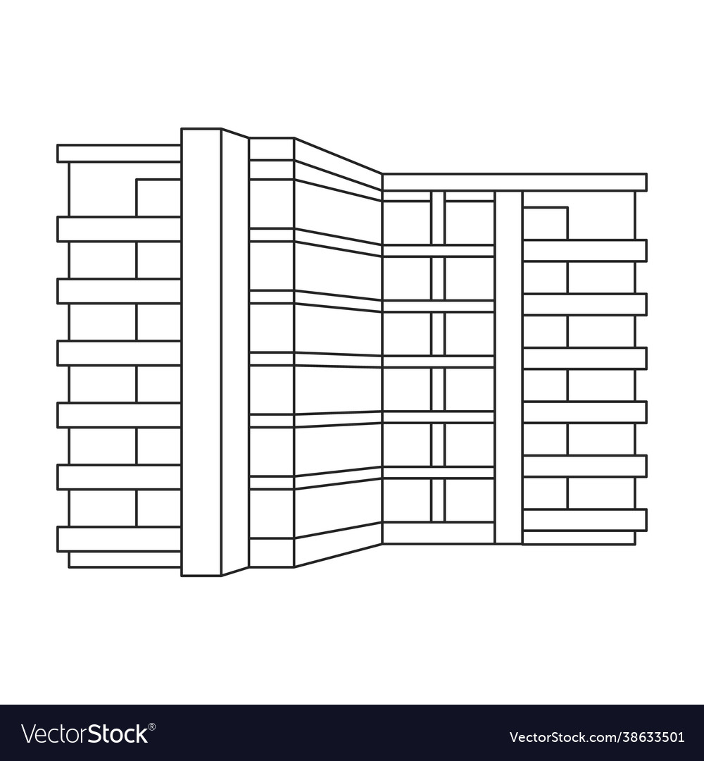 Building high outline icon