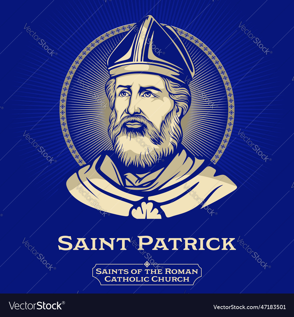 Catholic saint patrick Royalty Free Vector Image