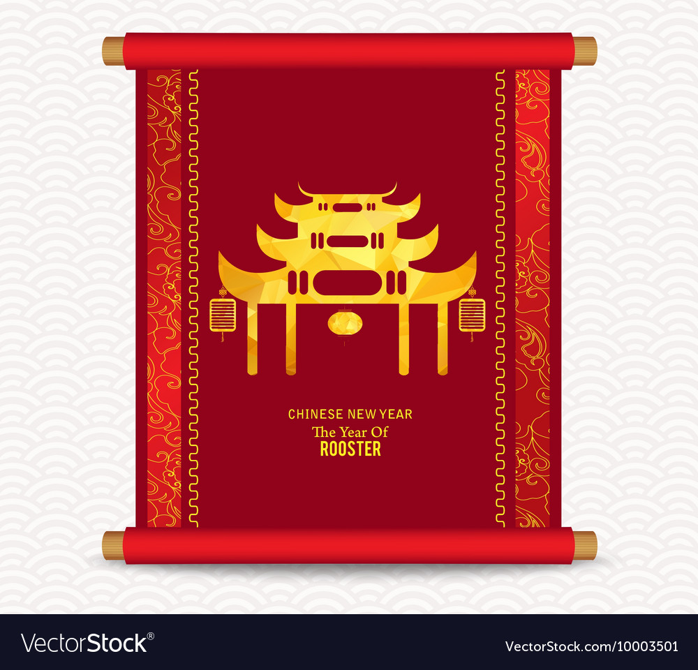 Chinese new year traditional handscroll