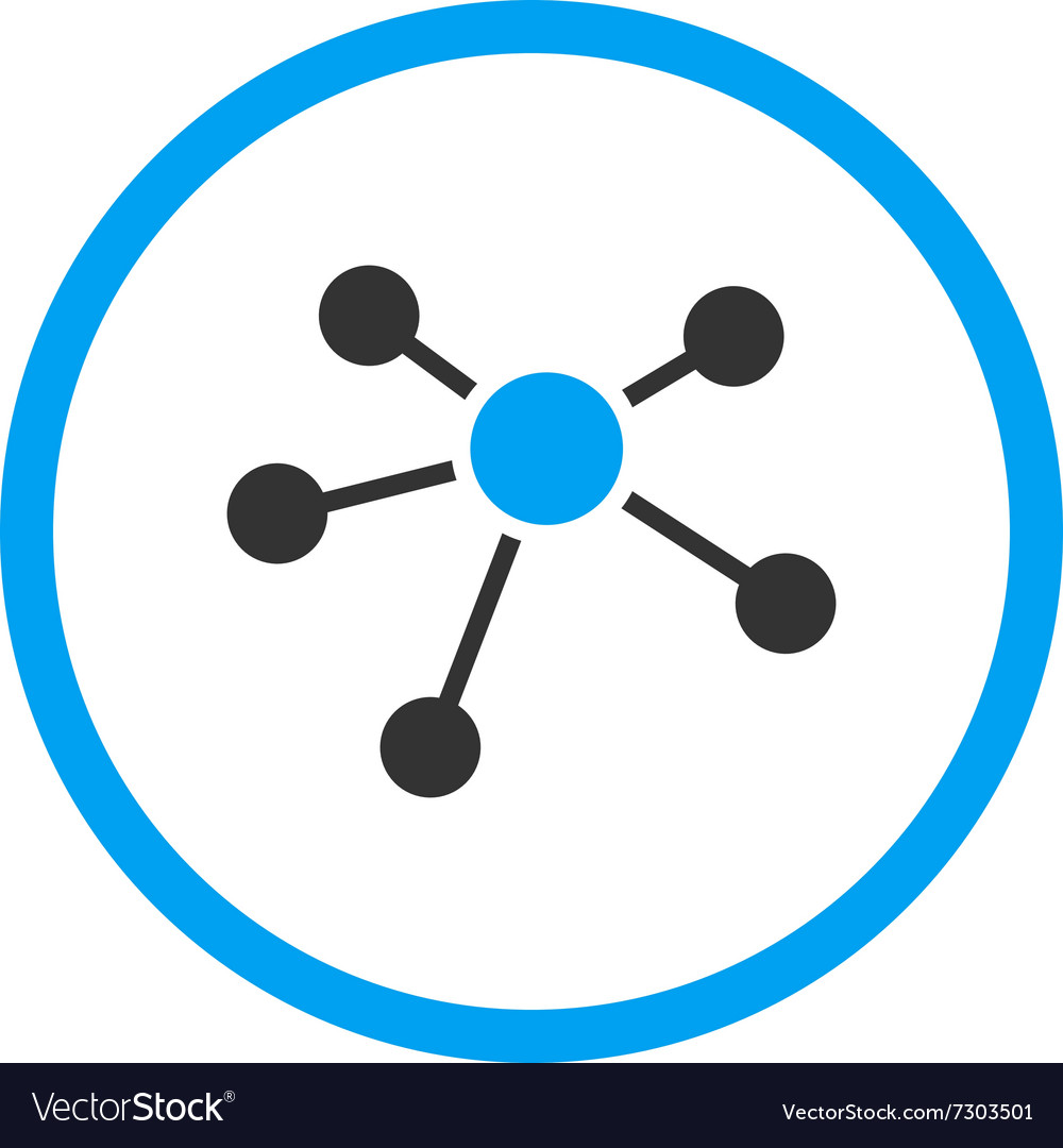 Connections Flat Icon Royalty Free Vector Image