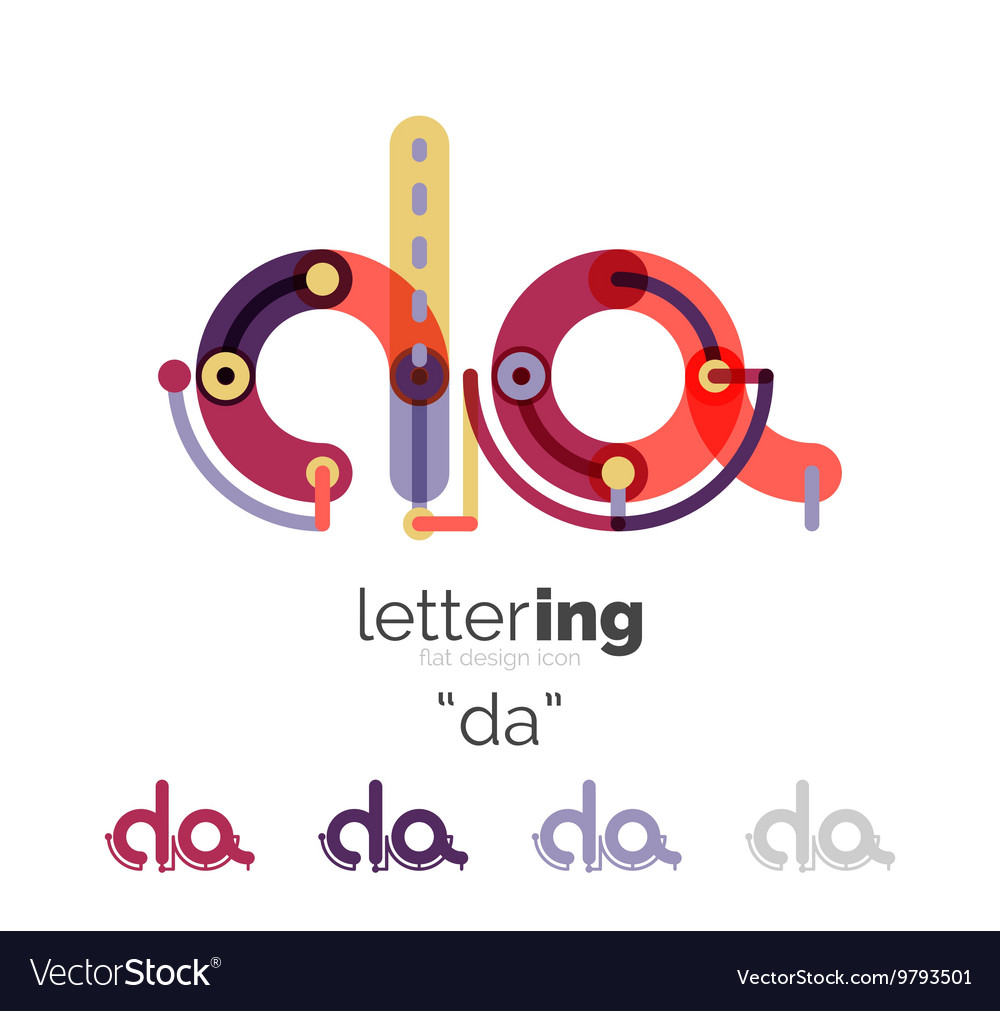 Letter logo line concept