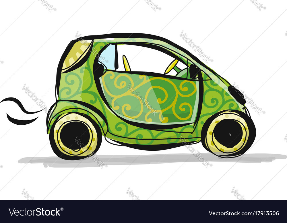 Small Smart Car Sketch For Your Design