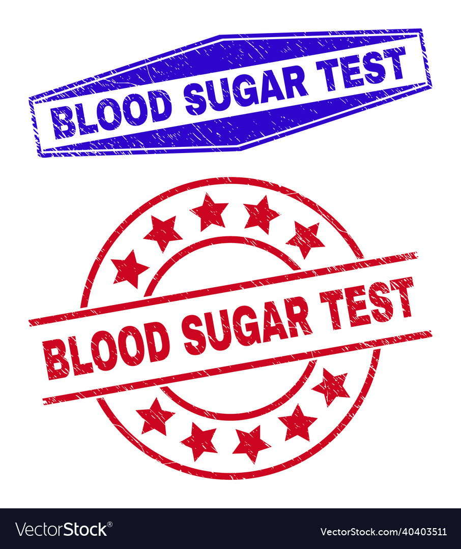 Blood sugar test rubber seals in circle