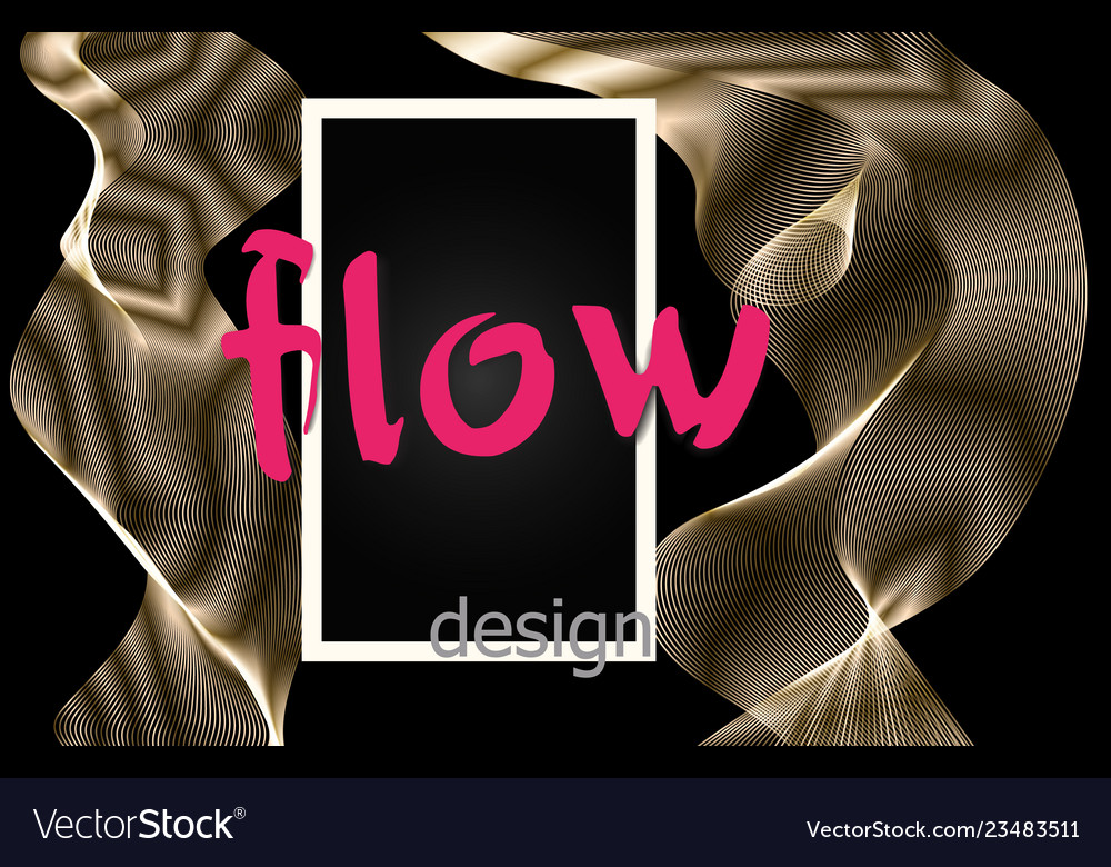 Fluid colorful texture on dark background flow