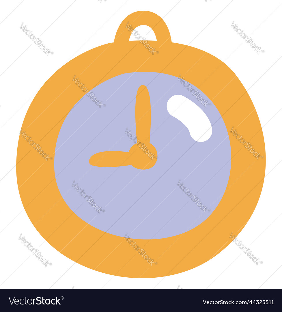 Work clock on a white background