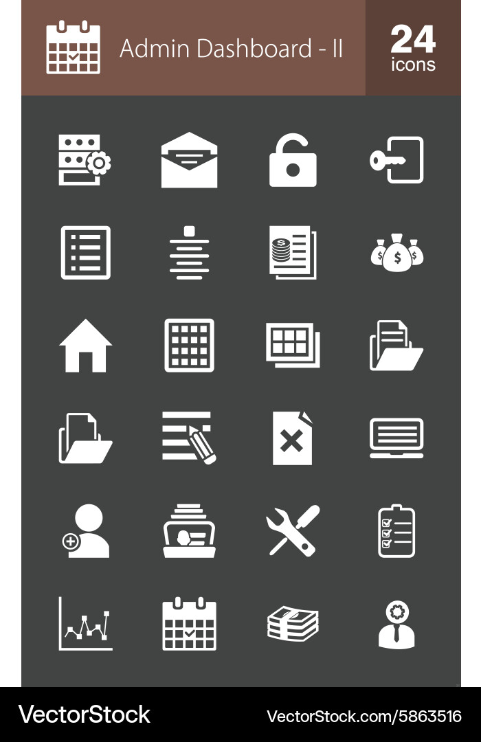 Admin dashboard Royalty Free Vector Image - VectorStock