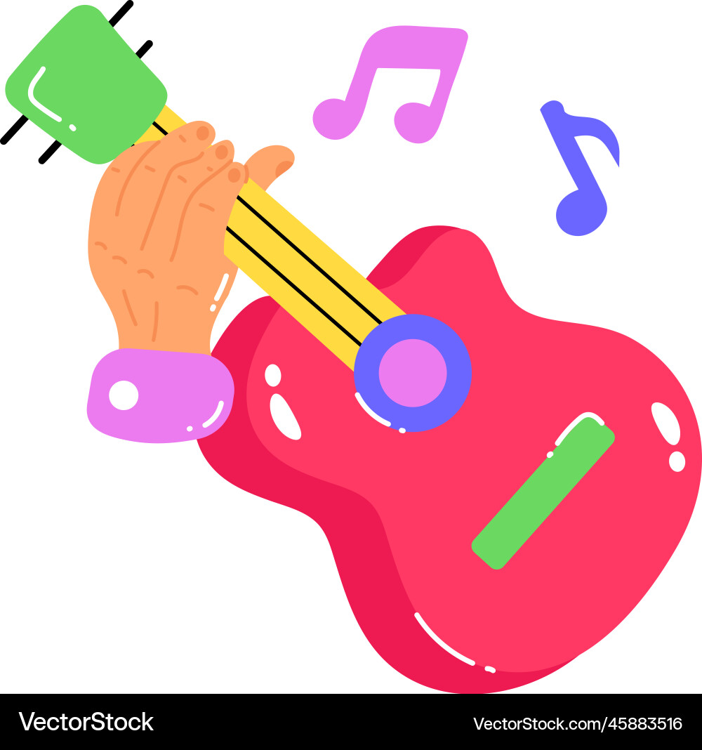 Guitar music Royalty Free Vector Image - VectorStock