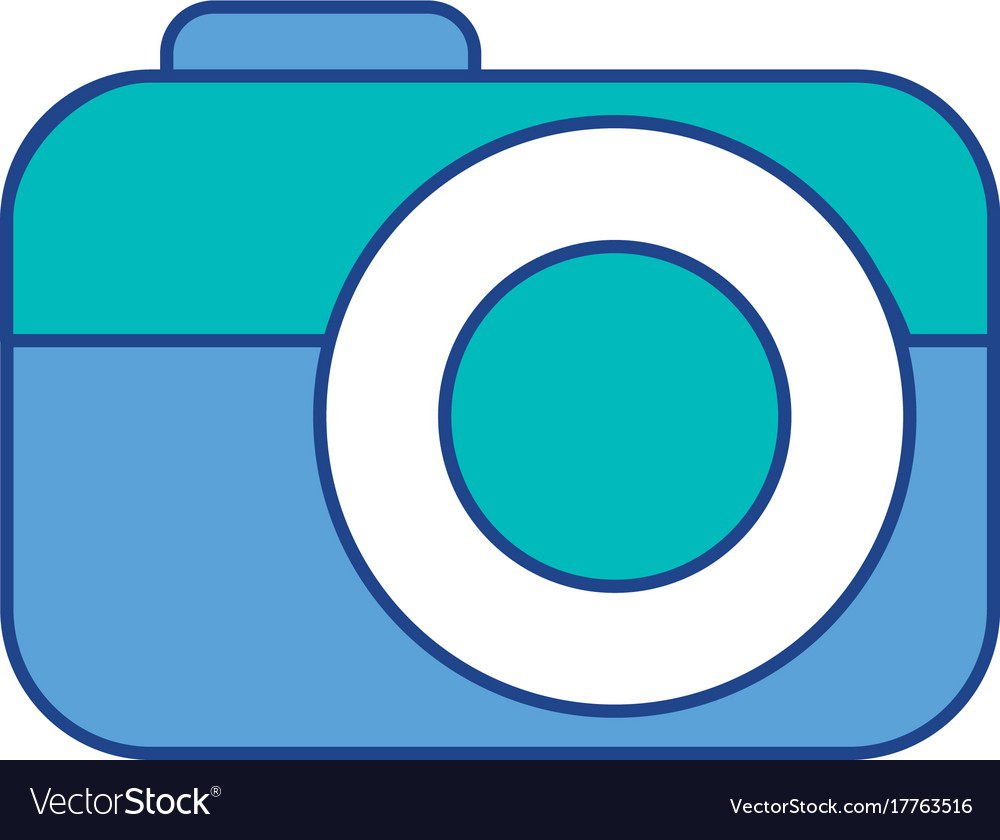 Photo camera device technology application Vector Image