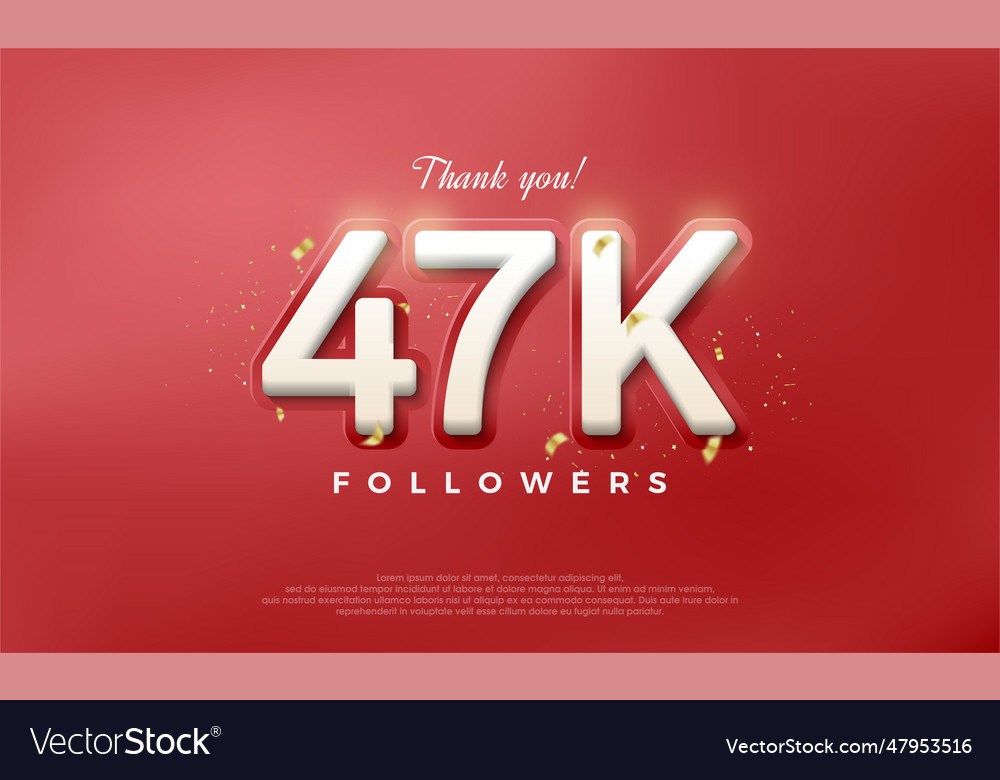 Simple and elegant design for a thank you 47k Vector Image