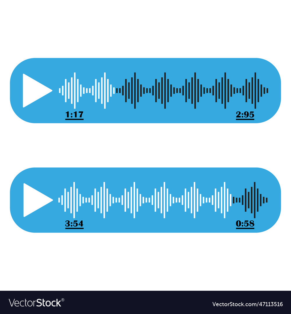 Voice messages icons speaker icon audio radio Vector Image