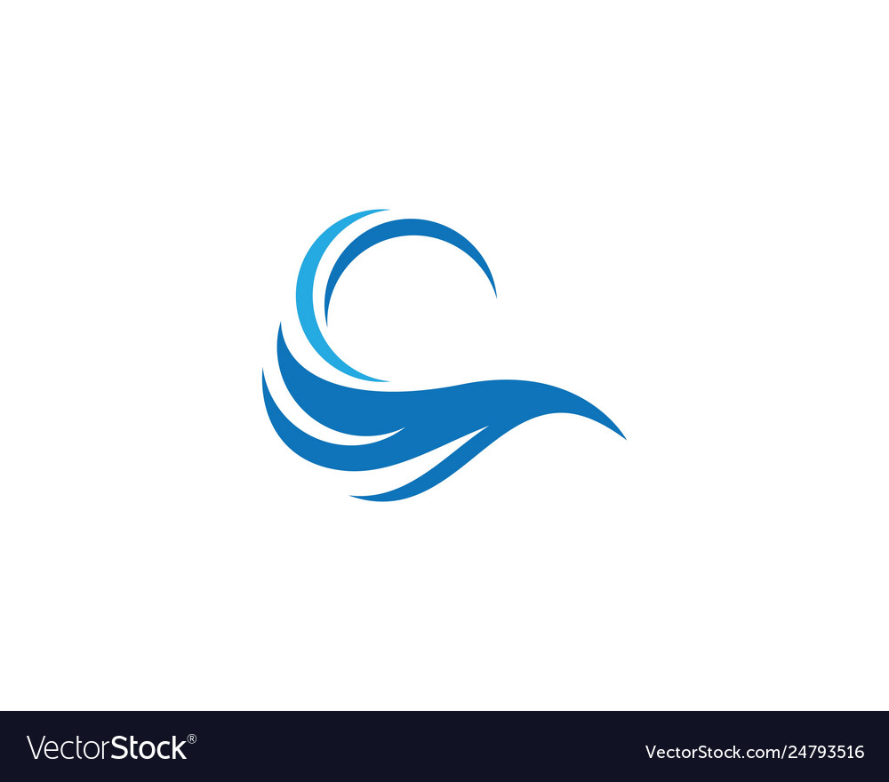 Wave symbol design Royalty Free Vector Image - VectorStock