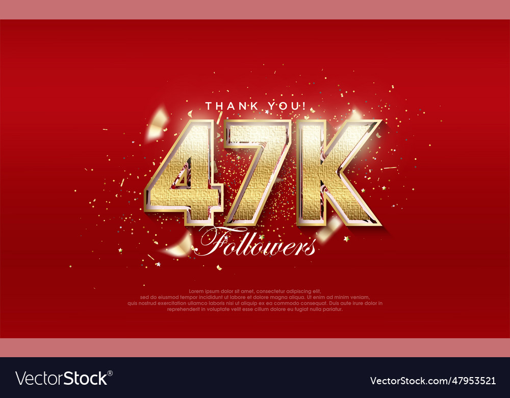 47k followers celebration number with shiny