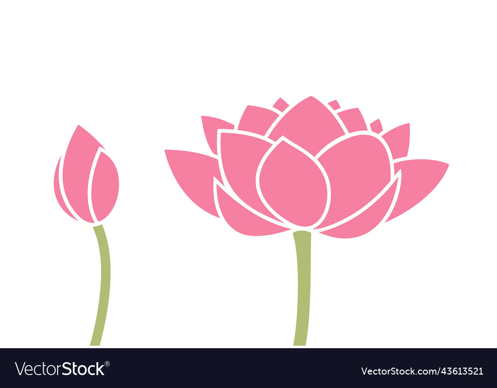 Lotus Flower Royalty Free Vector Image Vectorstock 5173