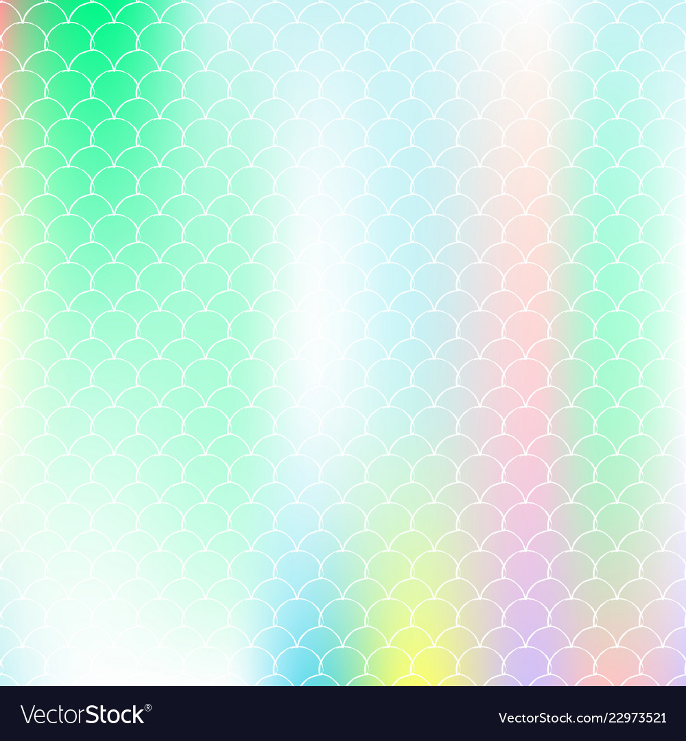 Mermaid scales background with holographic