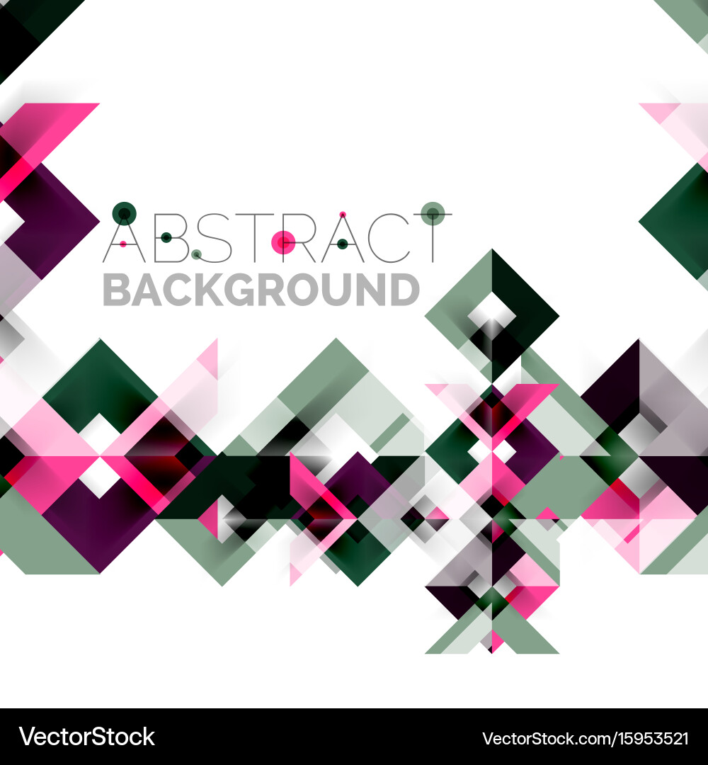 Modern square geometric pattern design on white Vector Image