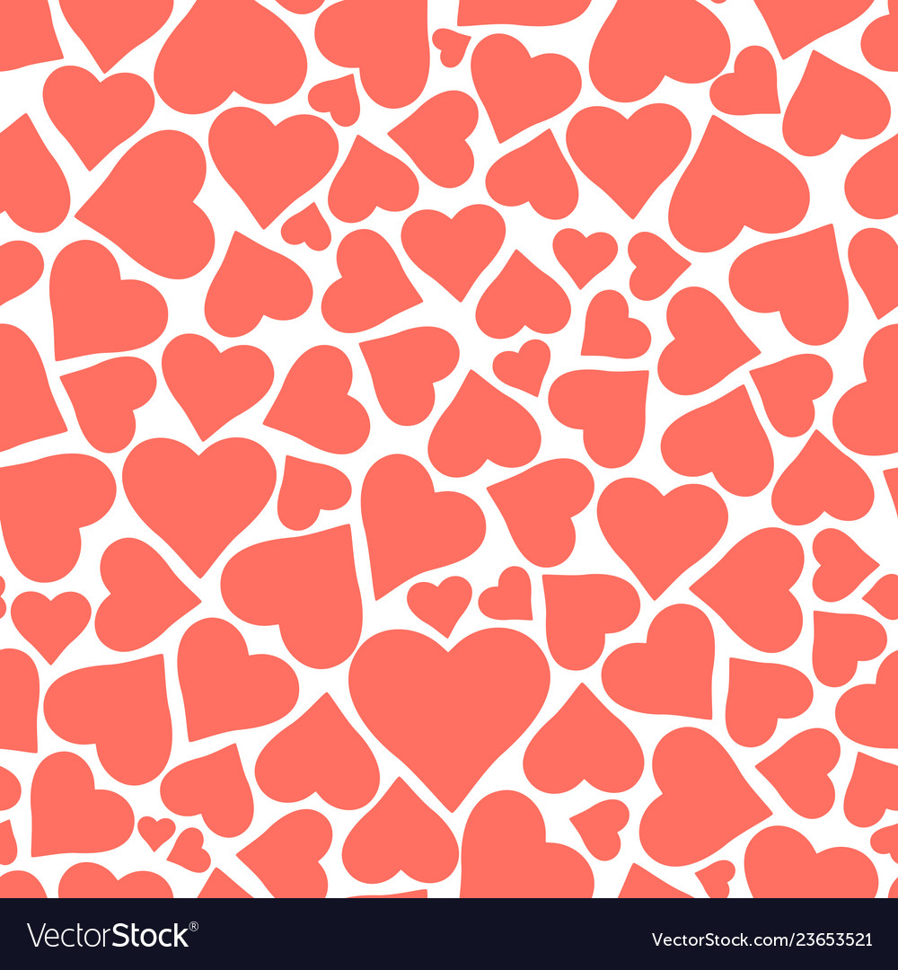 Seamless pattern with hearts Royalty Free Vector Image