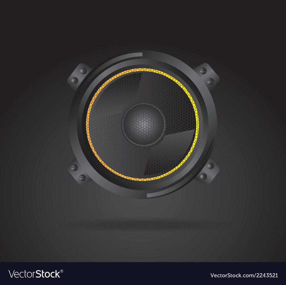 Speakers design over black background Royalty Free Vector