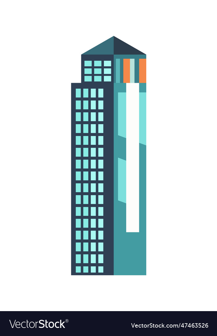 Modern city building Royalty Free Vector Image