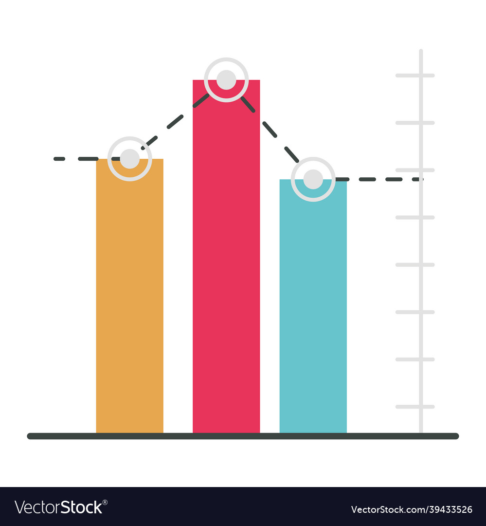 Statistics bars icons Royalty Free Vector Image