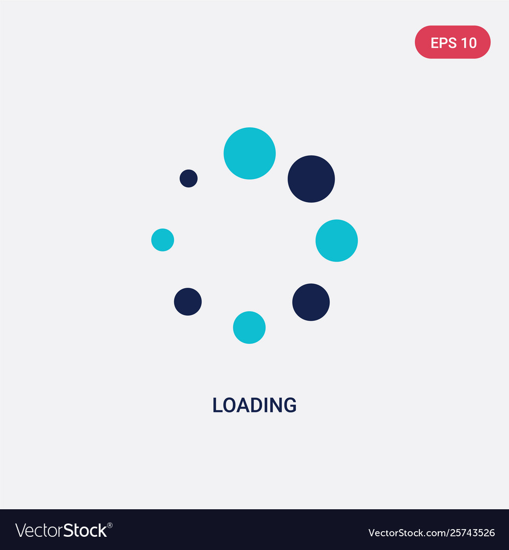 Two color loading icon from ui concept isolated Vector Image