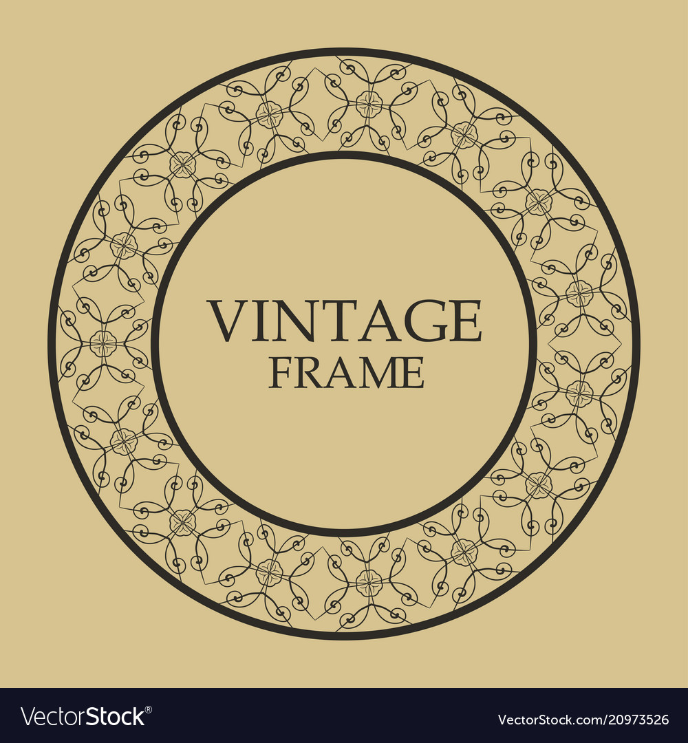 Vintage retro frame