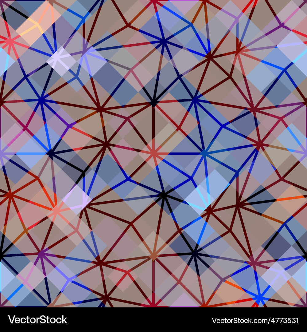 Abstract geometric pattern on pixels background Vector Image