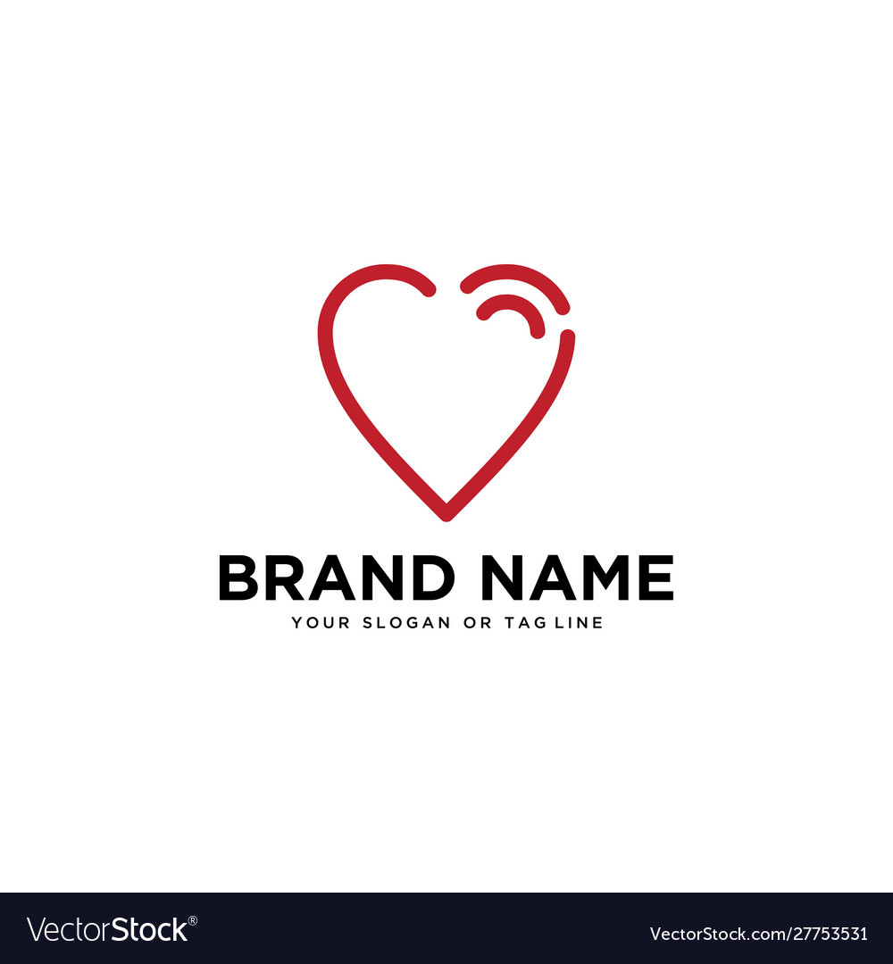 Creative concept modern design template heart