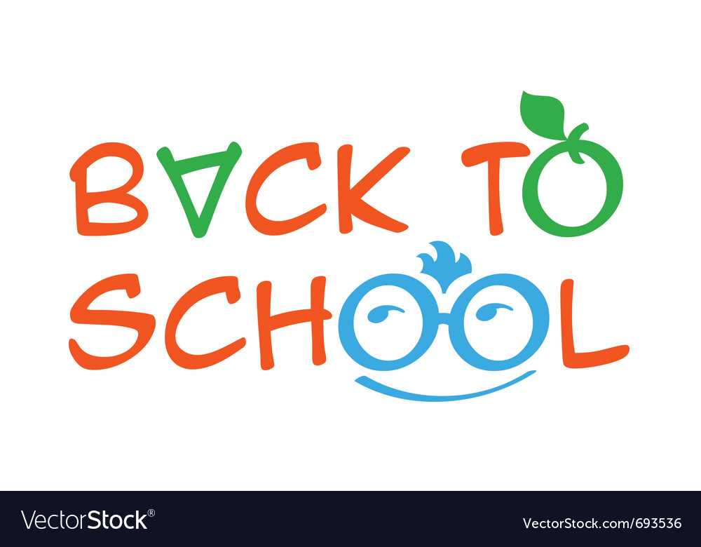 Back to school Royalty Free Vector Image - VectorStock